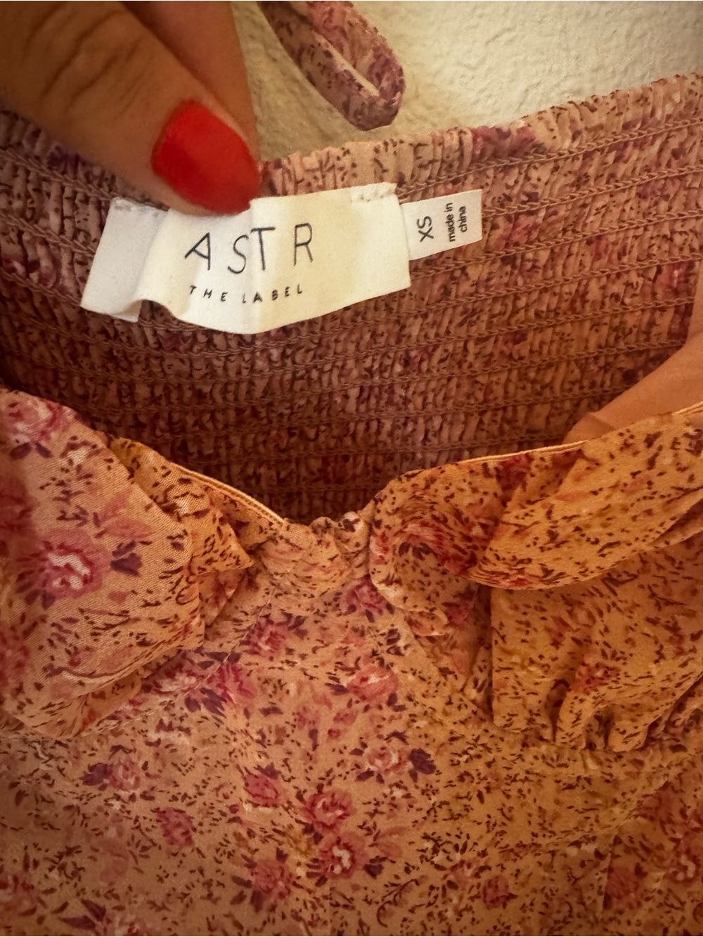 Astr the Label- Pink Floral Sweetheart Midi Dress- never worn- XS - Picture 5 of 5